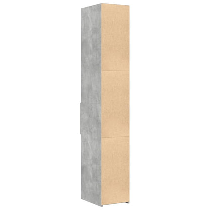 vidaXL Highboard Concrete Grey 30x42.5x185 cm Engineered Wood