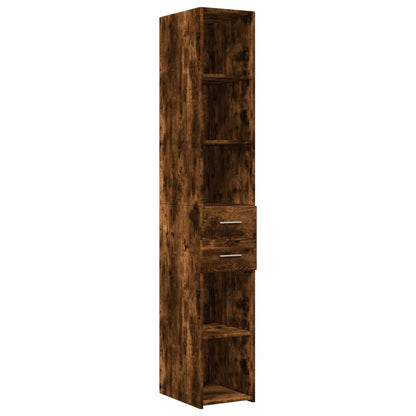 vidaXL Highboard Smoked Oak 30x42,5x185 cm Engineered Wood