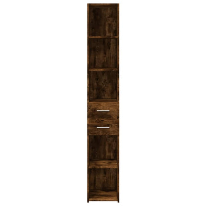 vidaXL Highboard Smoked Oak 30x42,5x185 cm Engineered Wood