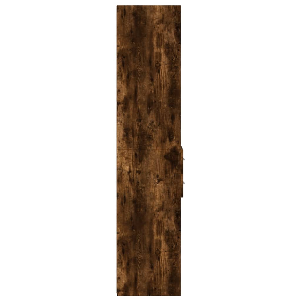 vidaXL Highboard Smoked Oak 30x42,5x185 cm Engineered Wood