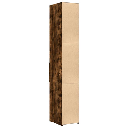 vidaXL Highboard Smoked Oak 30x42,5x185 cm Engineered Wood