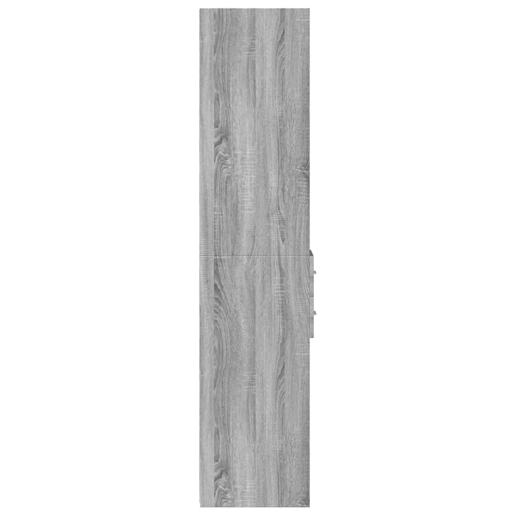 vidaXL Highboard Grey Sonoma 30x42.5x185 cm Engineered Wood