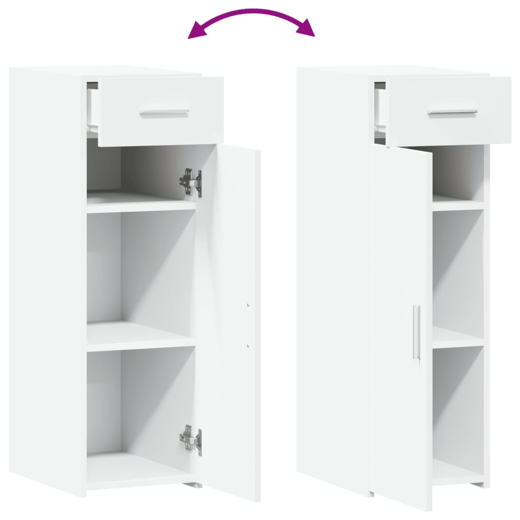 vidaXL Sideboard White 30x42.5x93 cm Engineered Wood