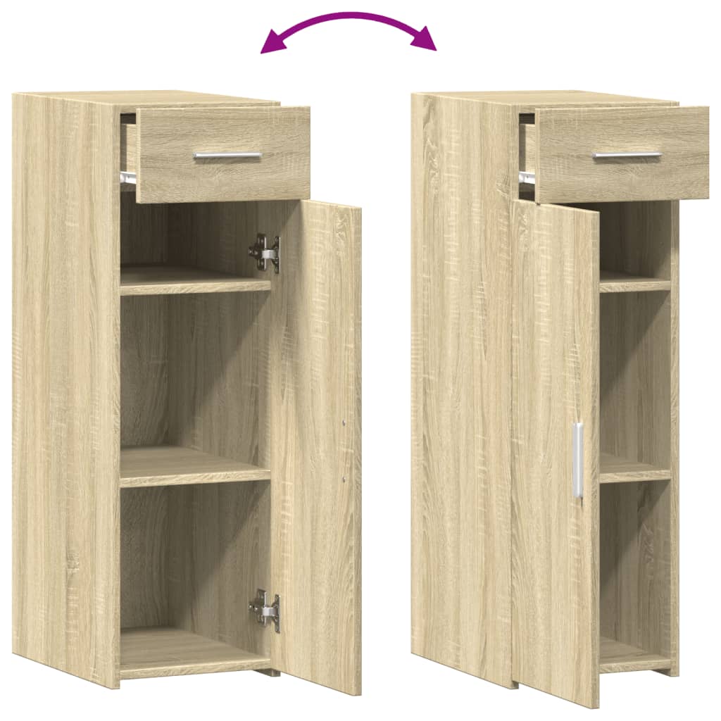 vidaXL Sideboard Sonoma Oak 30x42.5x93 cm Engineered Wood