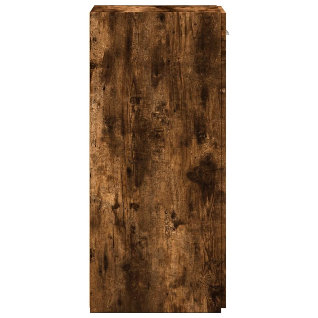vidaXL Sideboard Smoked Oak 30x42.5x93 cm Engineered Wood