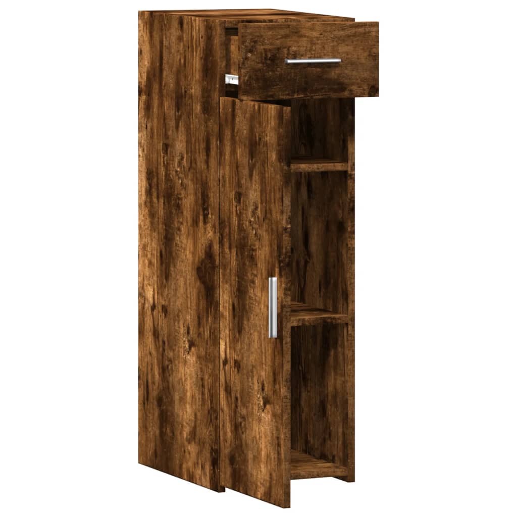 vidaXL Sideboard Smoked Oak 30x42.5x93 cm Engineered Wood