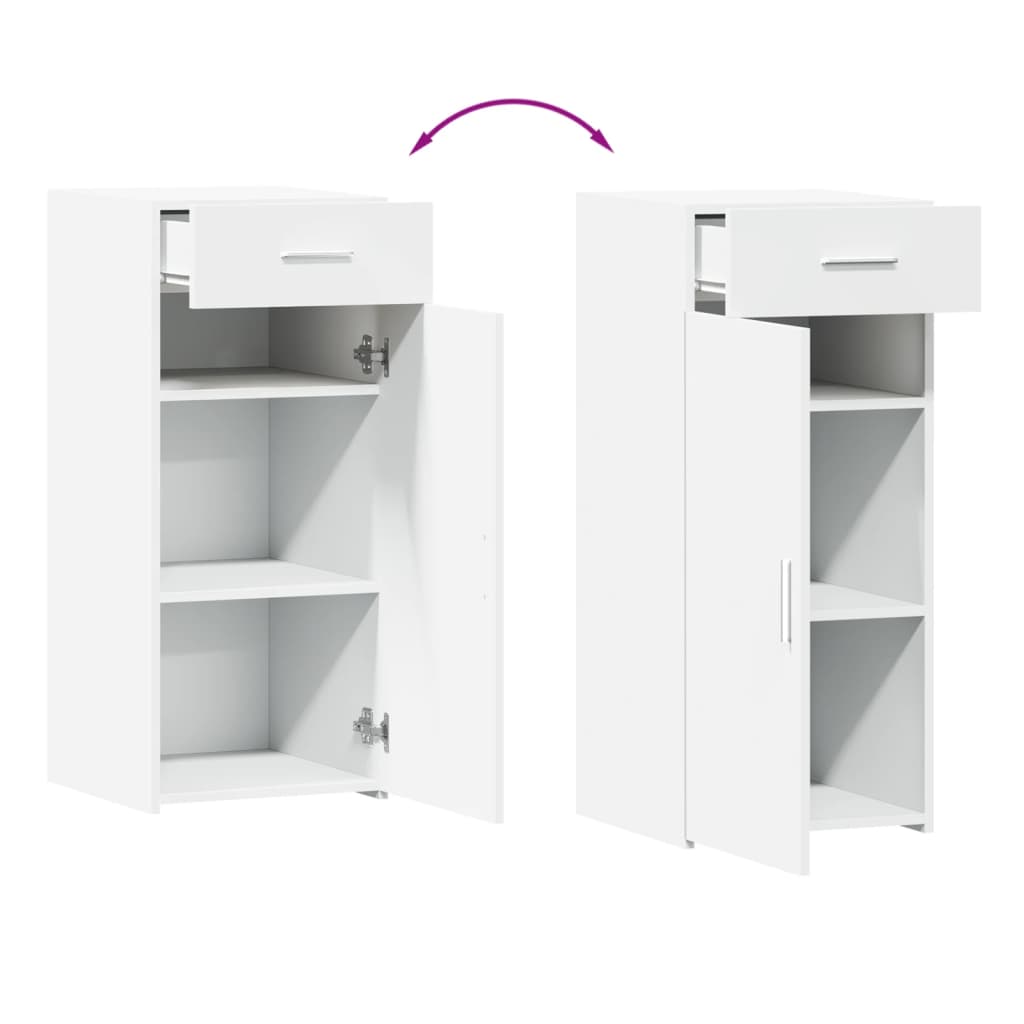 vidaXL Sideboard White 40x42,5x93 cm Engineered Wood
