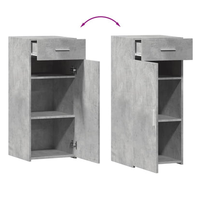 vidaXL Sideboard Concrete Grey 40x42,5x93 cm Engineered Wood