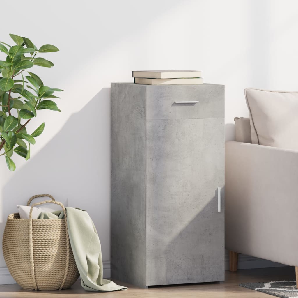 vidaXL Sideboard Concrete Grey 40x42,5x93 cm Engineered Wood