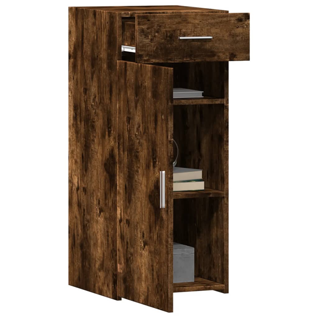 vidaXL Sideboard Smoked Oak 40x42,5x93 cm Engineered Wood