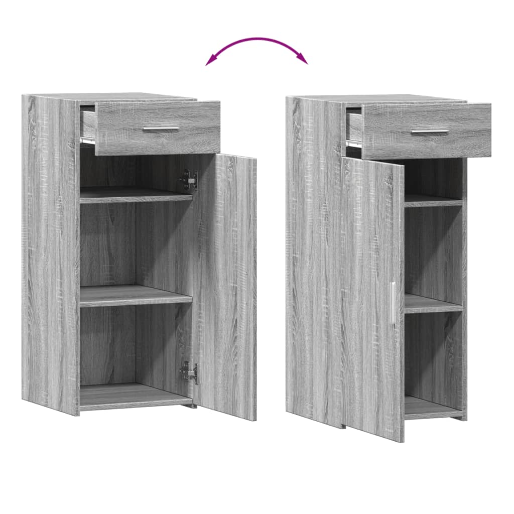 vidaXL Sideboard Grey Sonoma 40x42,5x93 cm Engineered Wood