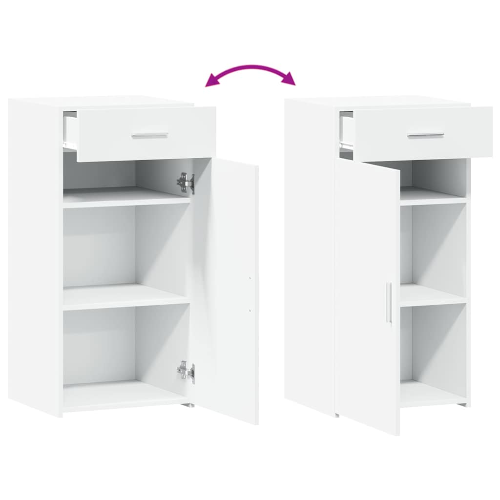 vidaXL Sideboard White 45x42,5x93 cm Engineered Wood