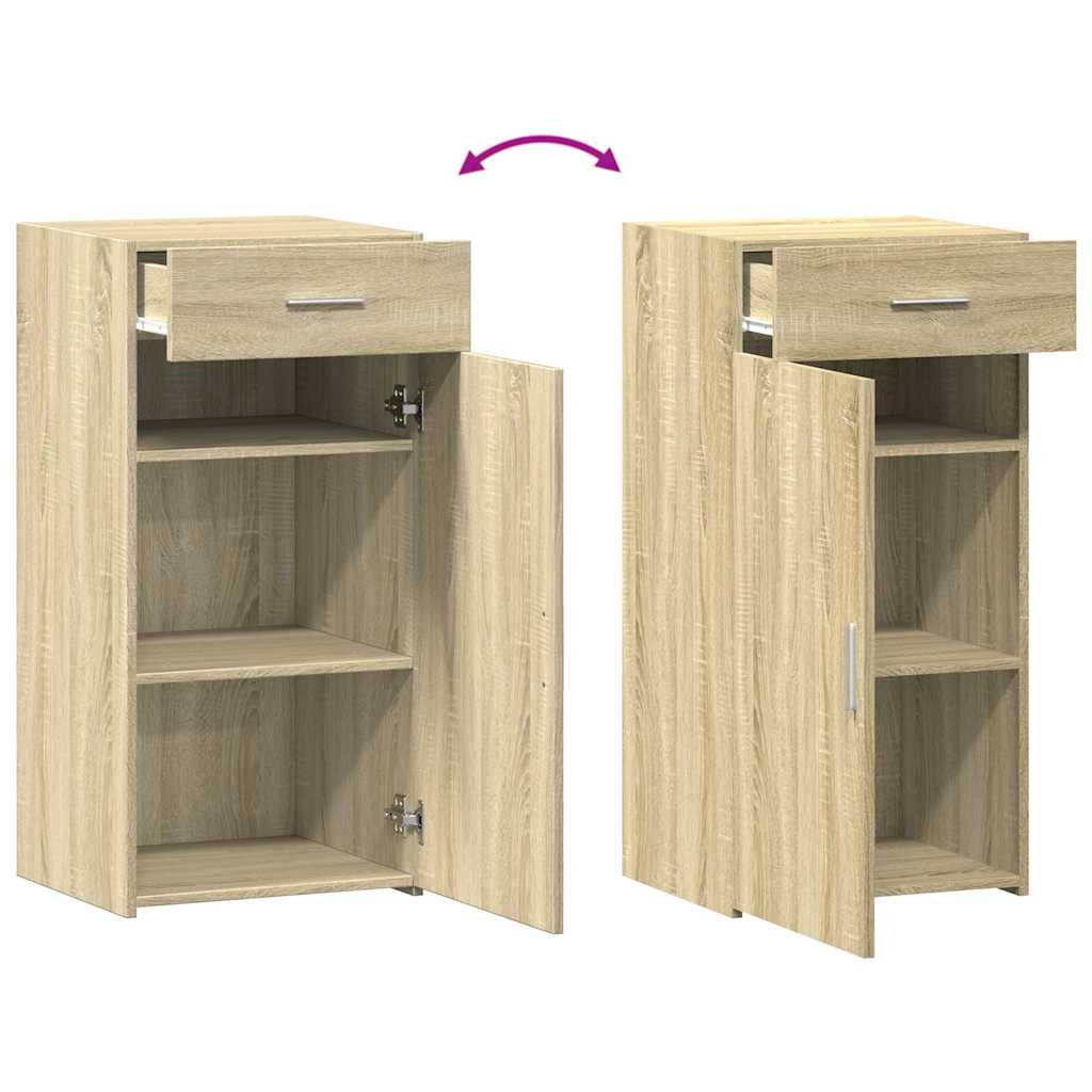 vidaXL Sideboard Sonoma Oak 45x42.5x93 cm Engineered Wood