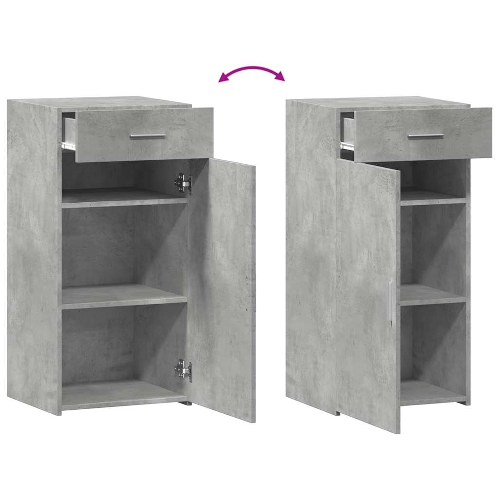 vidaXL Sideboard Concrete Grey 45x42,5x93 cm Engineered Wood