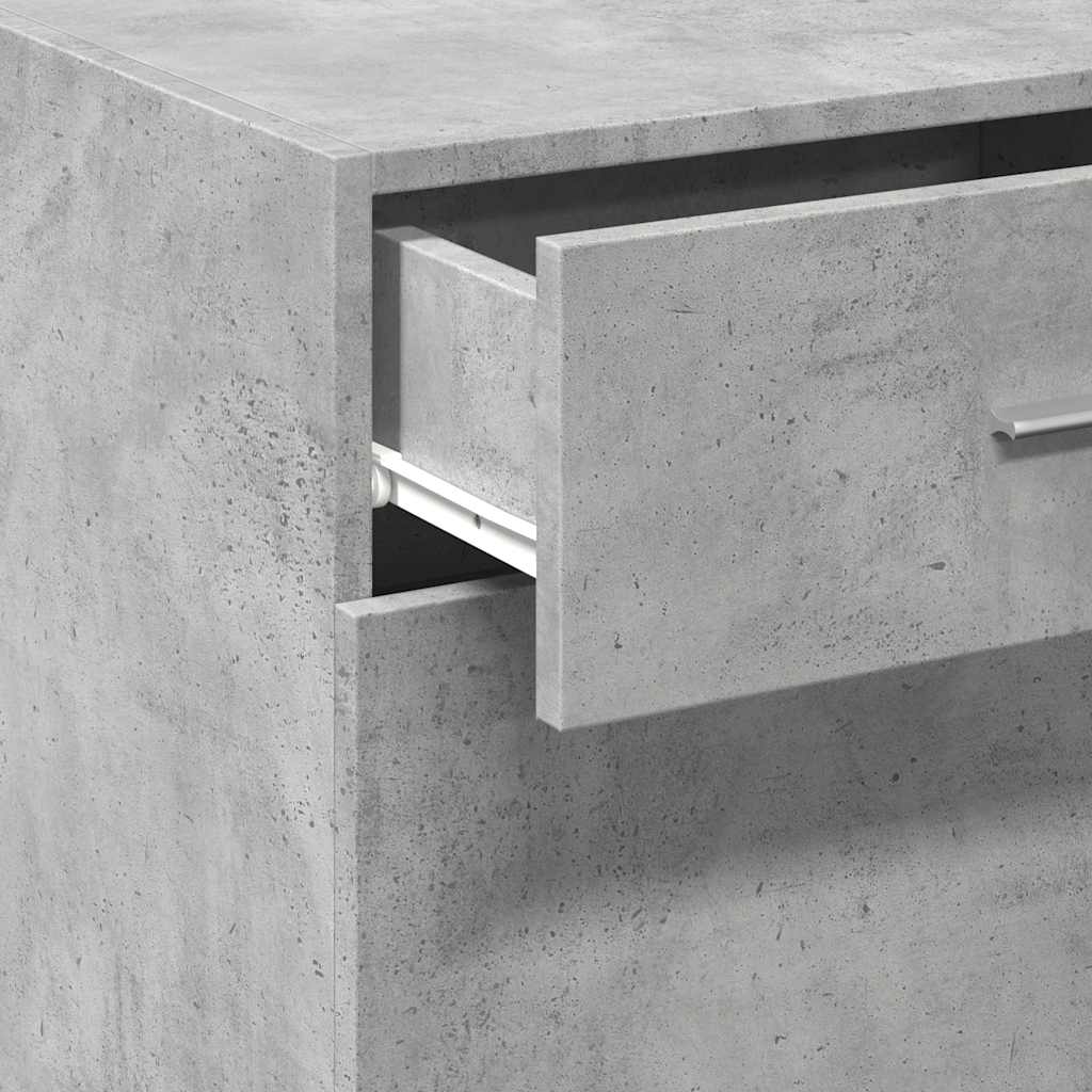 vidaXL Sideboard Concrete Grey 45x42,5x93 cm Engineered Wood