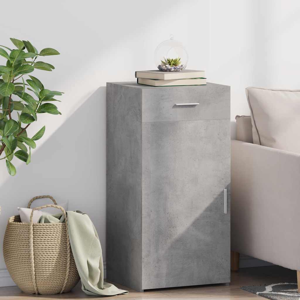 vidaXL Sideboard Concrete Grey 45x42,5x93 cm Engineered Wood