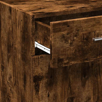 vidaXL Sideboard Smoked Oak 45x42.5x93 cm Engineered Wood