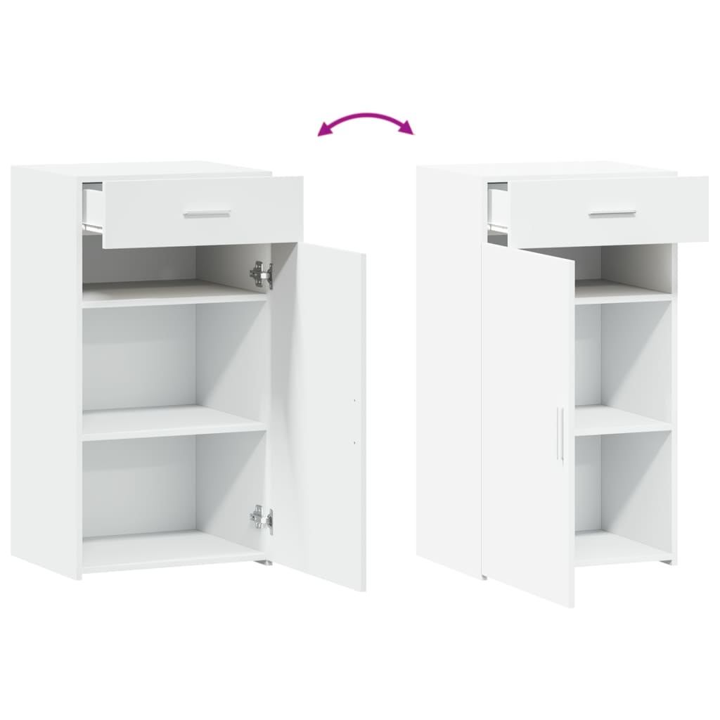 vidaXL Sideboard White 50x42,5x93 cm Engineered Wood