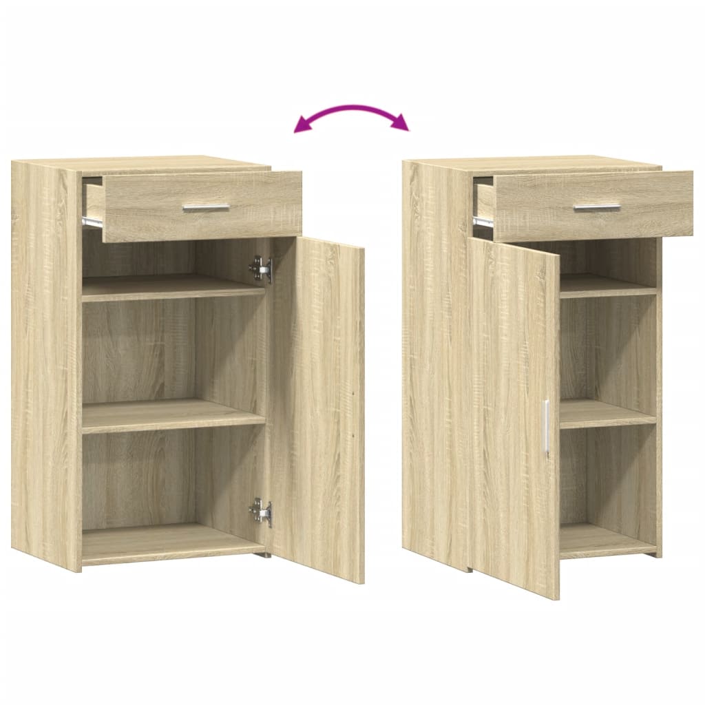 vidaXL Sideboard Sonoma Oak 50x42,5x93 cm Engineered Wood