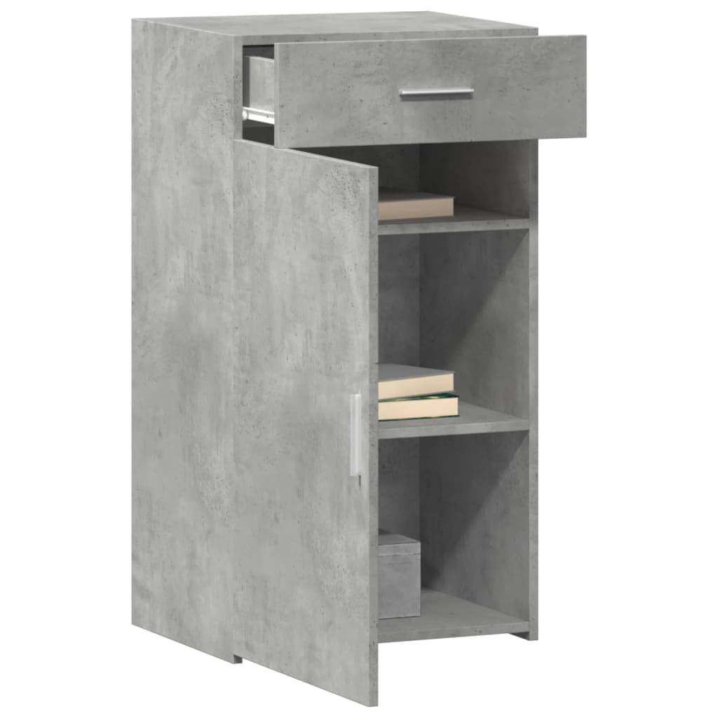 vidaXL Sideboard Concrete Grey 50x42,5x93 cm Engineered Wood
