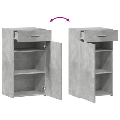 vidaXL Sideboard Concrete Grey 50x42,5x93 cm Engineered Wood