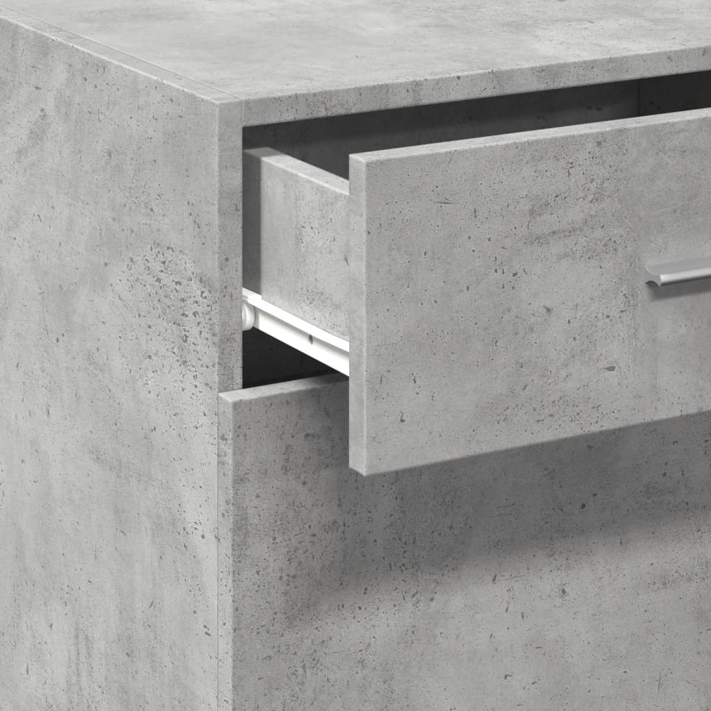 vidaXL Sideboard Concrete Grey 50x42,5x93 cm Engineered Wood