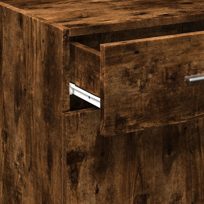 vidaXL Sideboard Smoked Oak 50x42,5x93 cm Engineered Wood