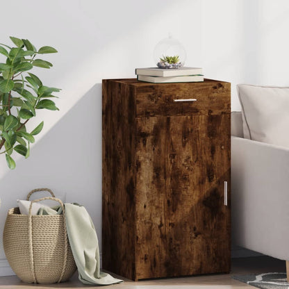 vidaXL Sideboard Smoked Oak 50x42,5x93 cm Engineered Wood