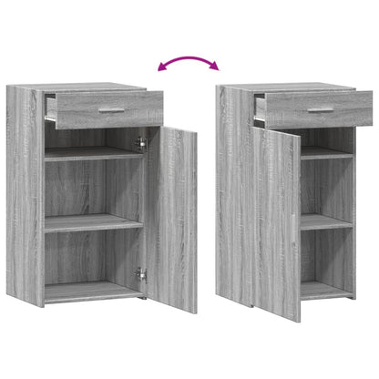 vidaXL Sideboard Grey Sonoma 50x42,5x93 cm Engineered Wood
