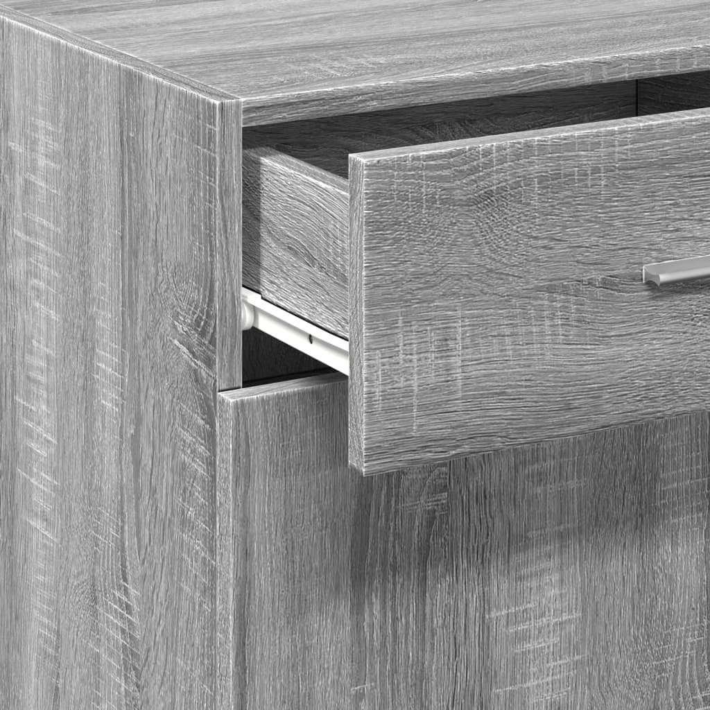vidaXL Sideboard Grey Sonoma 50x42,5x93 cm Engineered Wood