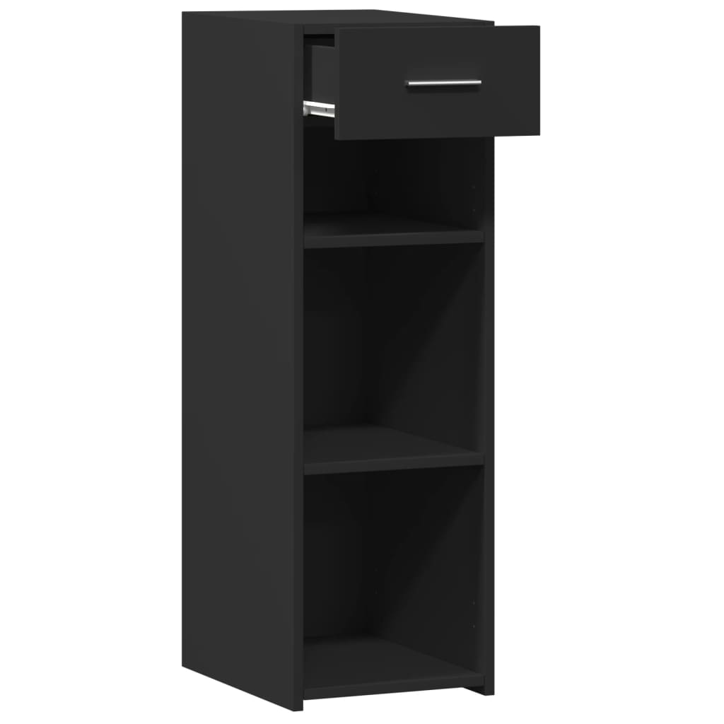 vidaXL Sideboard Black 30x42.5x93 cm Engineered Wood