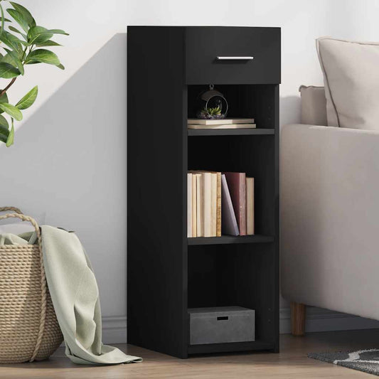 vidaXL Sideboard Black 30x42,5x93 cm Engineered Wood