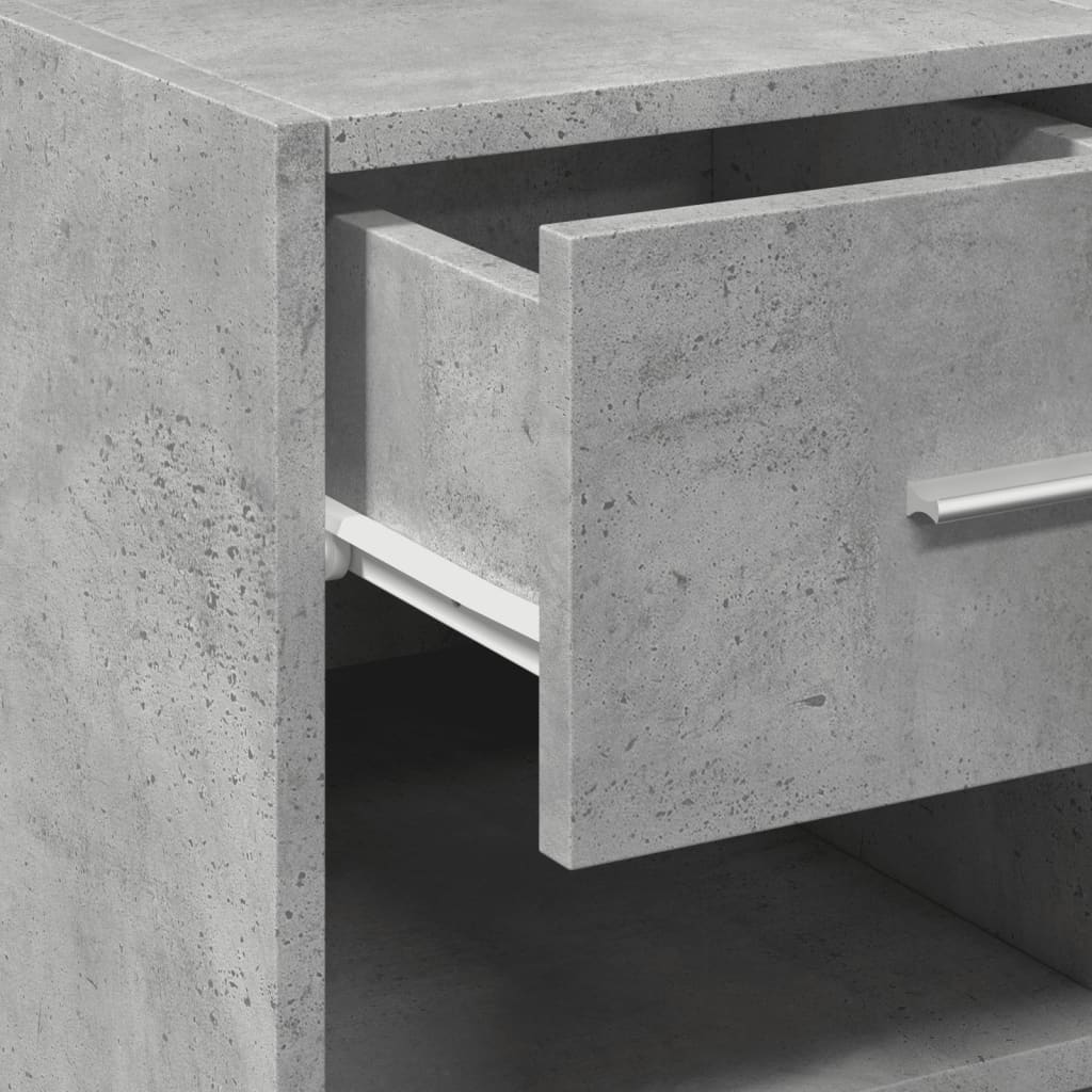 vidaXL Sideboard Concrete Grey 30x42,5x93 cm Engineered Wood