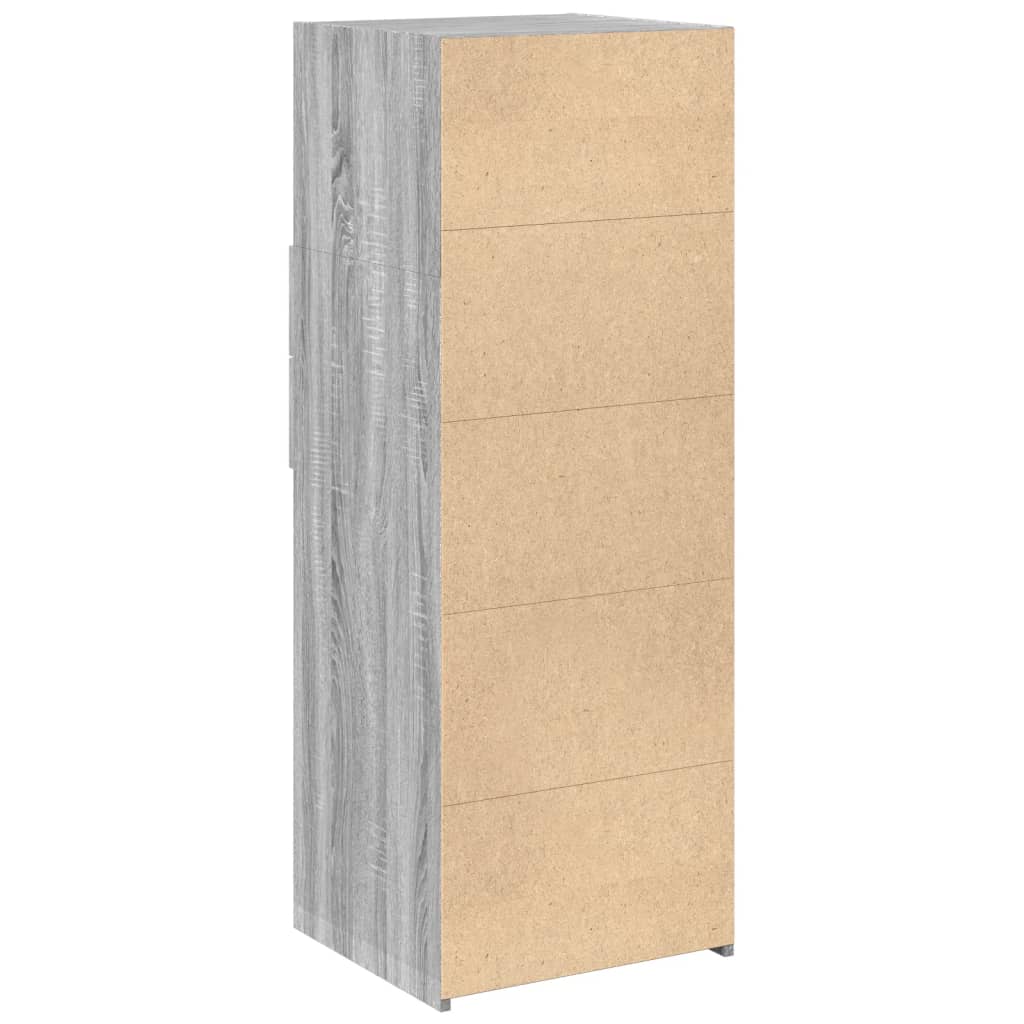 vidaXL Sideboard Grey Sonoma 30x42,5x93 cm Engineered Wood