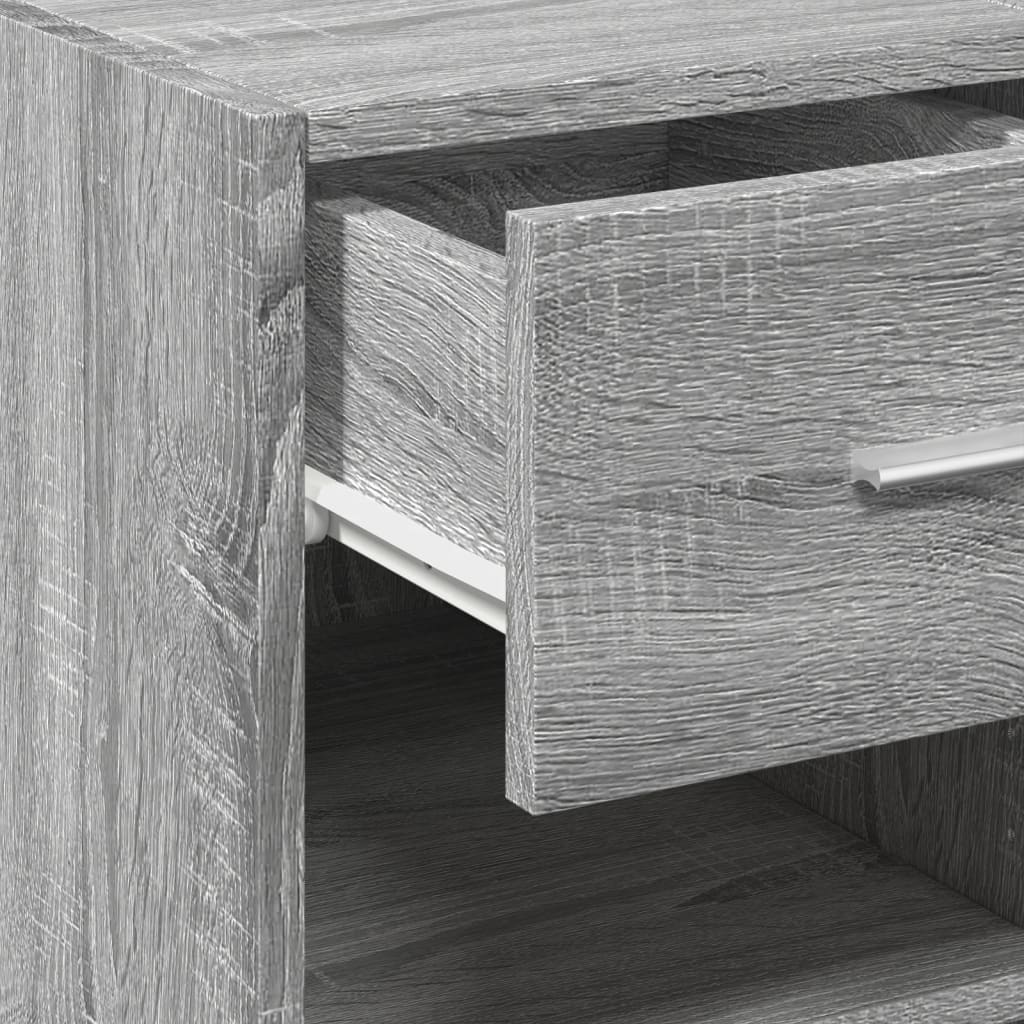 vidaXL Sideboard Grey Sonoma 30x42,5x93 cm Engineered Wood