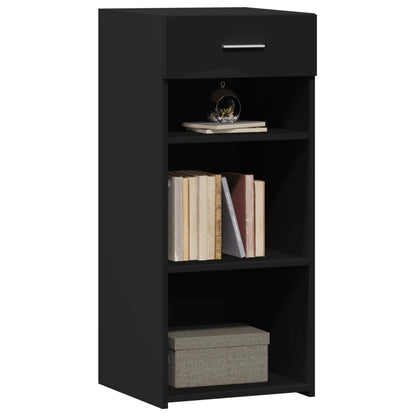 vidaXL Sideboard Black 40x42.5x93 cm Engineered Wood