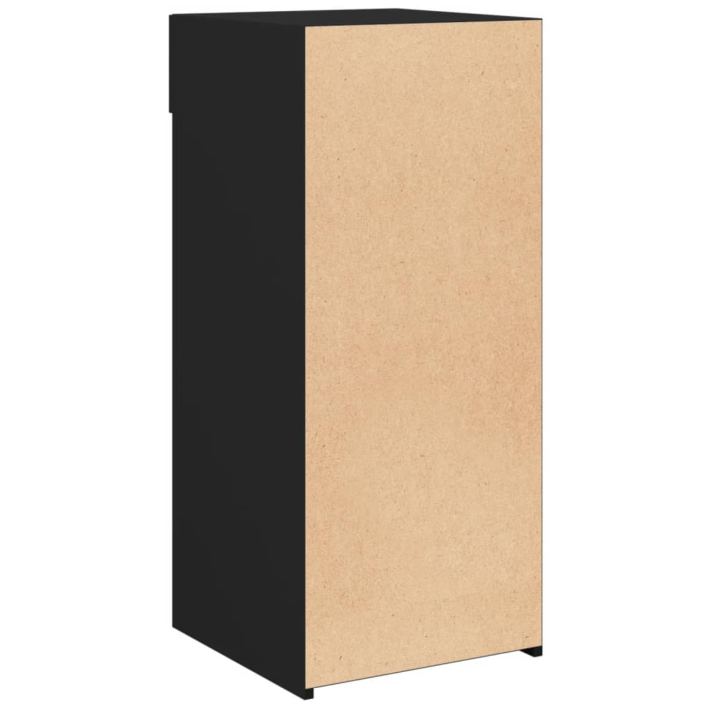 vidaXL Sideboard Black 40x42,5x93 cm Engineered Wood