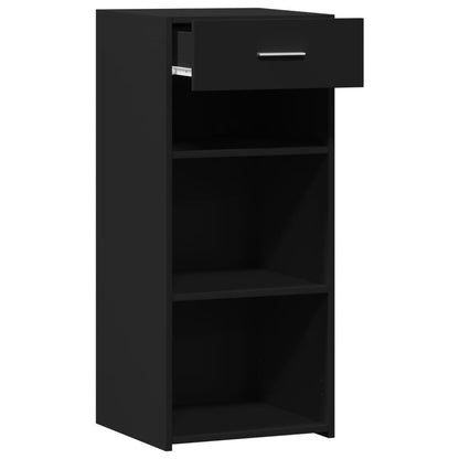 vidaXL Sideboard Black 40x42,5x93 cm Engineered Wood