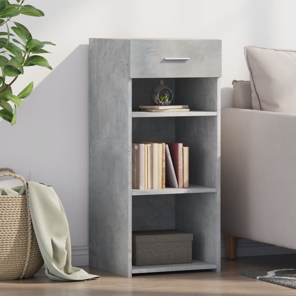 vidaXL Sideboard Concrete Grey 40x42,5x93 cm Engineered Wood