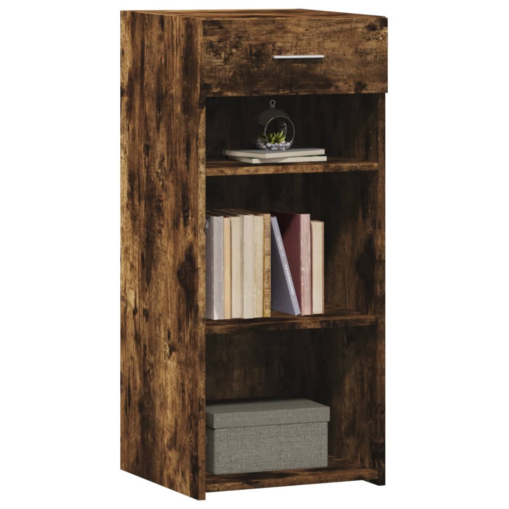 vidaXL Sideboard Smoked Oak 40x42,5x93 cm Engineered Wood