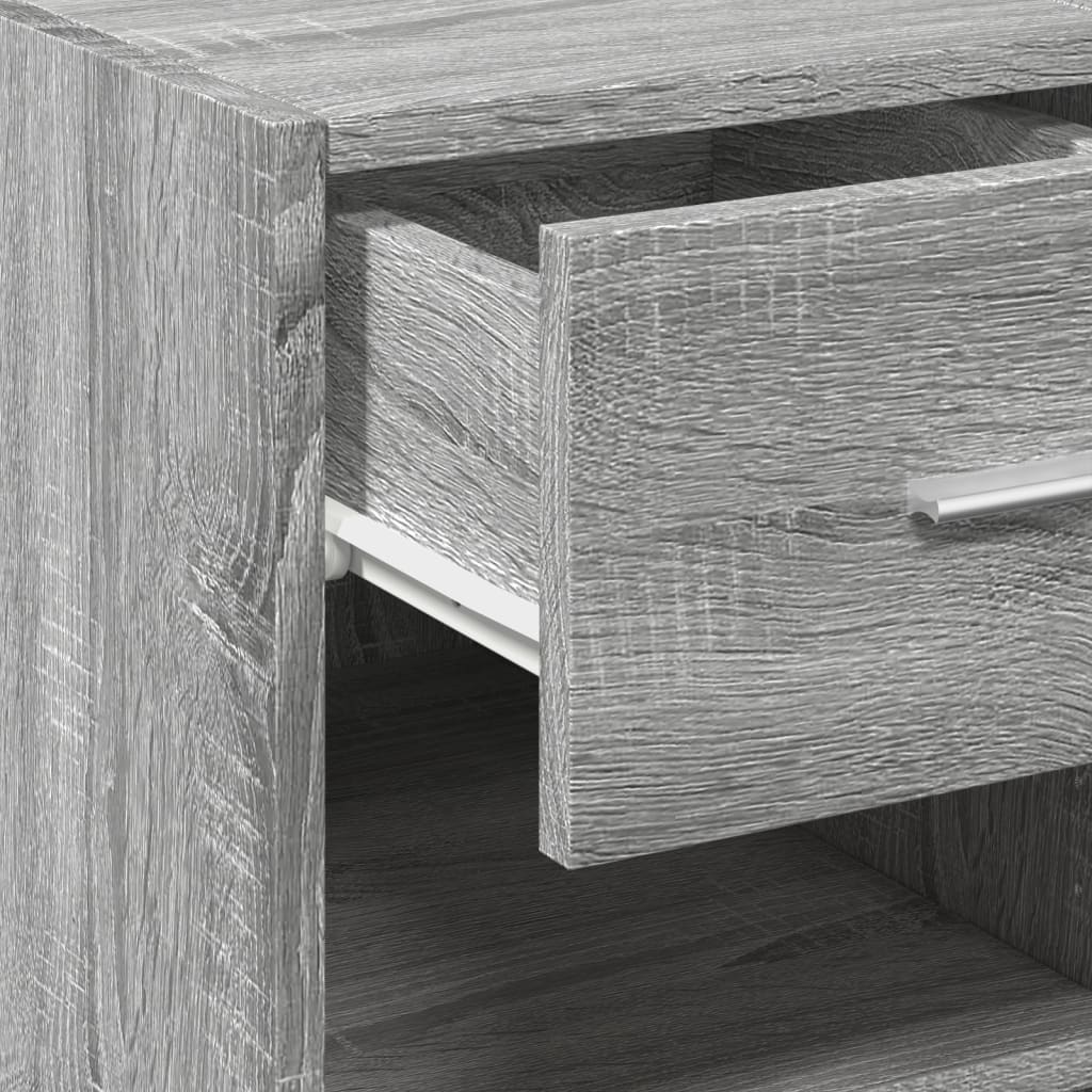 vidaXL Sideboard Grey Sonoma 40x42,5x93 cm Engineered Wood
