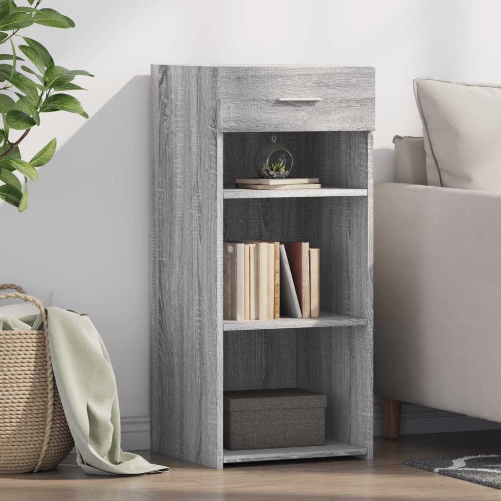 vidaXL Sideboard Grey Sonoma 40x42,5x93 cm Engineered Wood