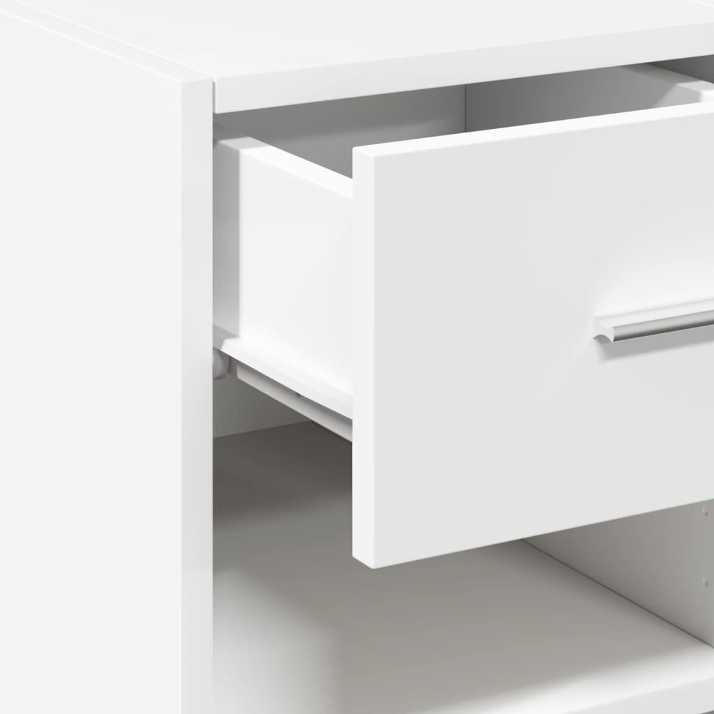 vidaXL Sideboard White 45x42,5x93 cm Engineered Wood