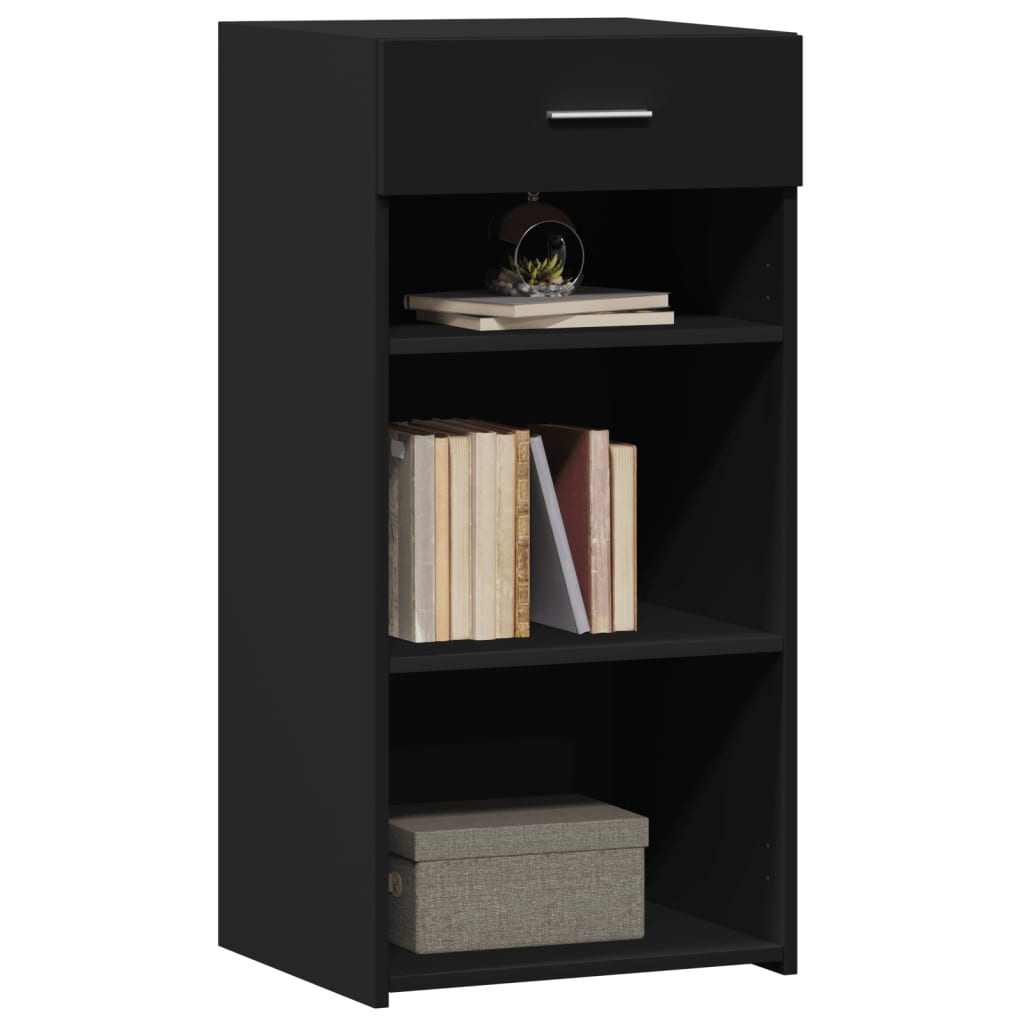 vidaXL Sideboard Black 45x42,5x93 cm Engineered Wood