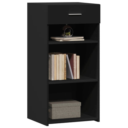 vidaXL Sideboard Black 45x42,5x93 cm Engineered Wood