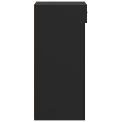 vidaXL Sideboard Black 45x42,5x93 cm Engineered Wood