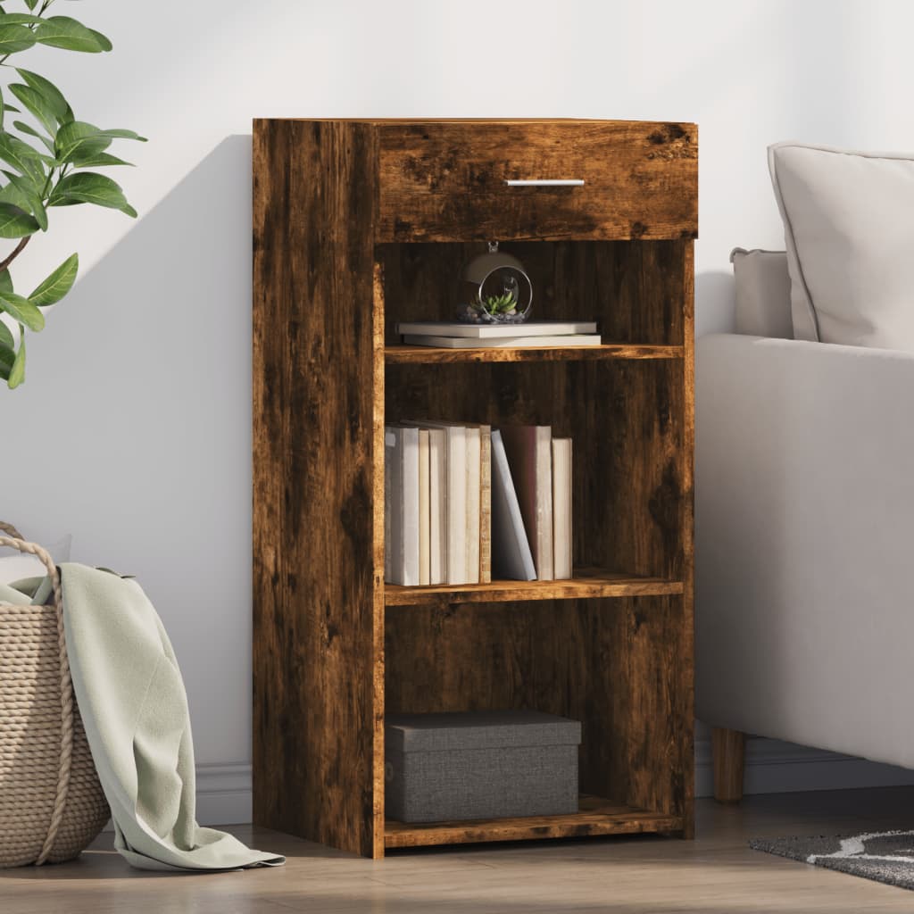 vidaXL Sideboard Smoked Oak 45x42,5x93 cm Engineered Wood