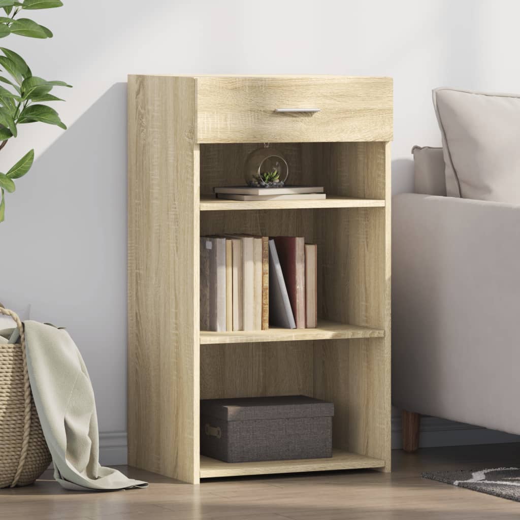 vidaXL Sideboard Sonoma Oak 50x42,5x93 cm Engineered Wood