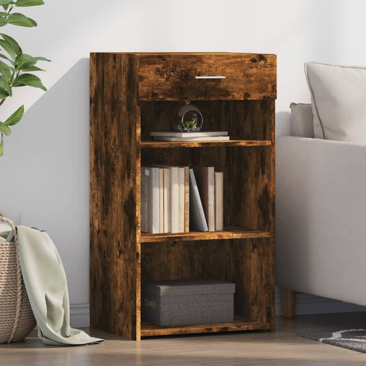 vidaXL Sideboard Smoked Oak 50x42,5x93 cm Engineered Wood