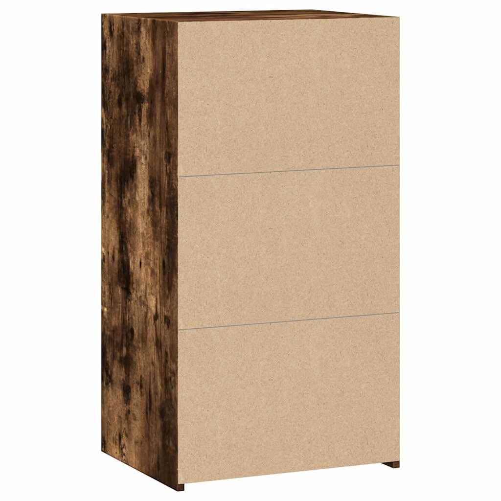 vidaXL Sideboard Smoked Oak 50x41x93 cm Engineered Wood